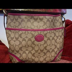 COPY - Pink/Brown Coach purse